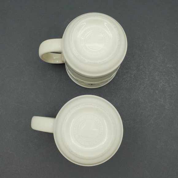 Longaberger Woven Traditions Classic Blue Mugs Longaberger Heritage Blue Mugs - Picture 6 of 6